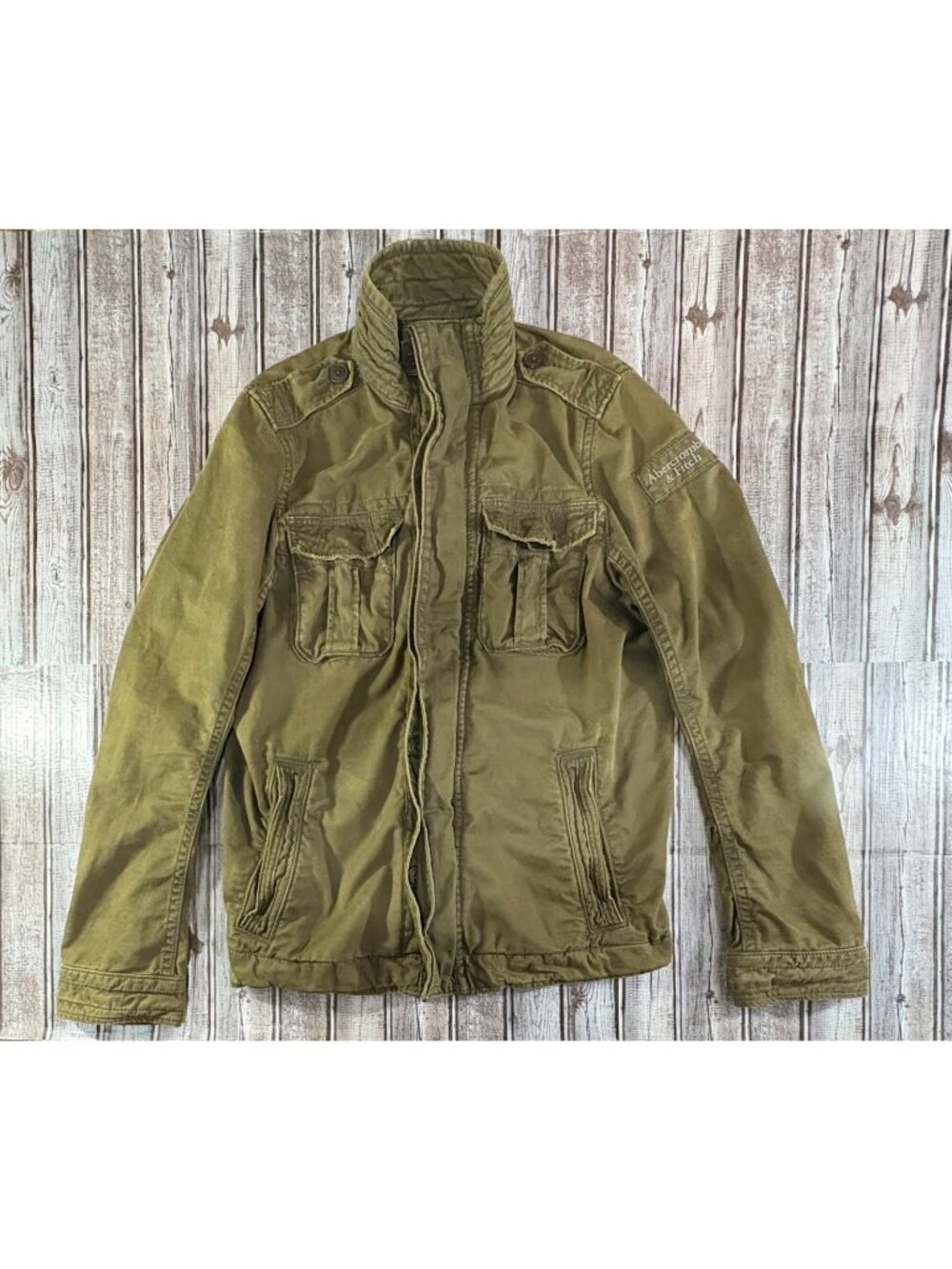 Abercrombie & Fitch Sentinel Jacket size Large color Military green Y2K vintage
